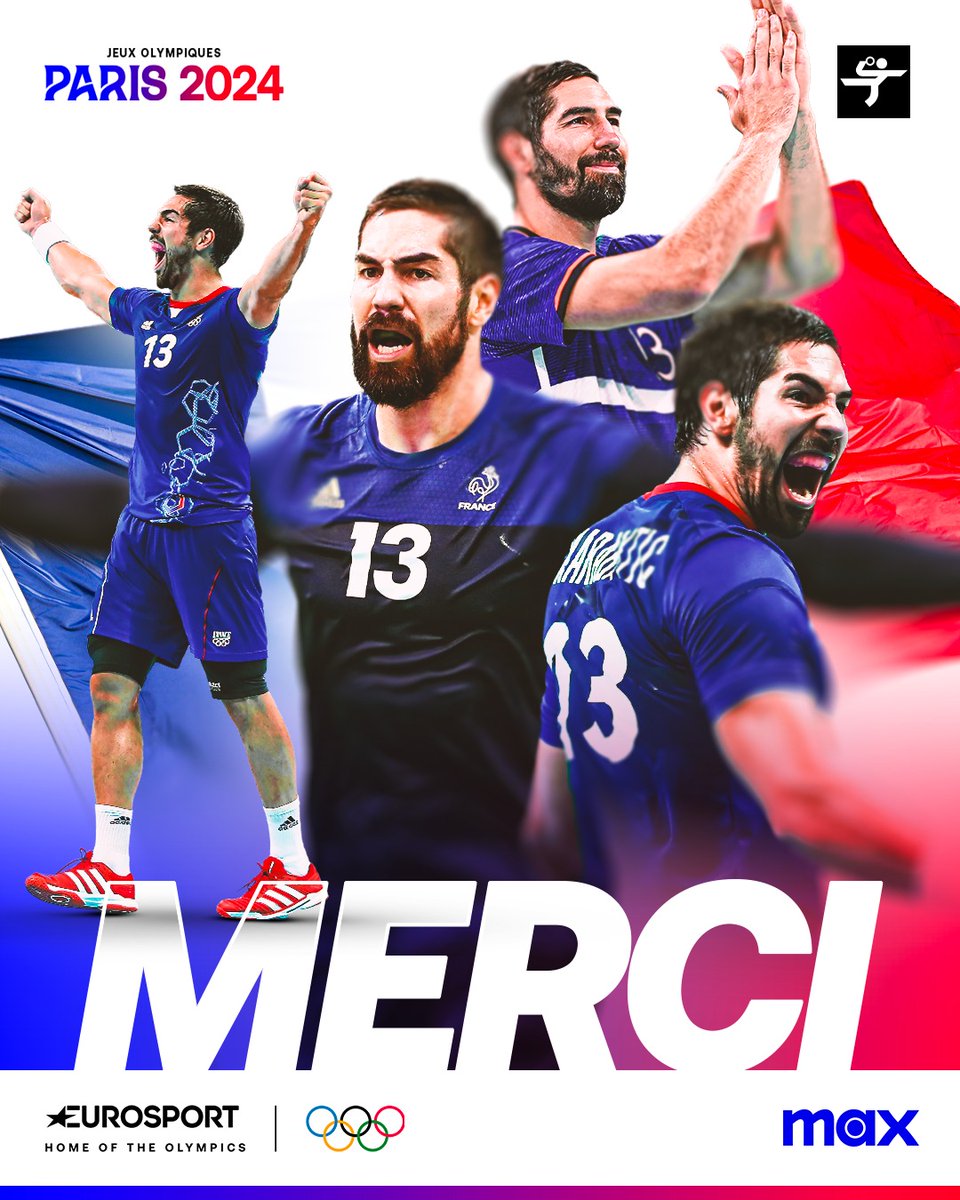 🥇 Triple Champion Olympique. 
🥇 Quadruple Champion du Monde. 
🥇 17 Médailles. 

Plus de 1300 Buts, et plus de 360 sélections. 
 
Costaud. Expert. Légende. 
 
Merci Nikola 💙🤍❤️

Suivez les Jeux de #Paris2024 sur Eurosport avec Max, Canal+ et nos partenaires de distribution