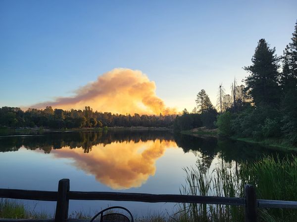 #crozierfire (8/7 - 7a.m.) The fire is currently at 67 acres with crews actively making access. Evacuation orders and warnings are in place for the Mosquito/Swansboro community and surrounding areas. When evacuating, be aware of fire resources entering the area.