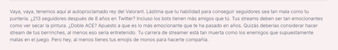 Se tiro puros factos la IA