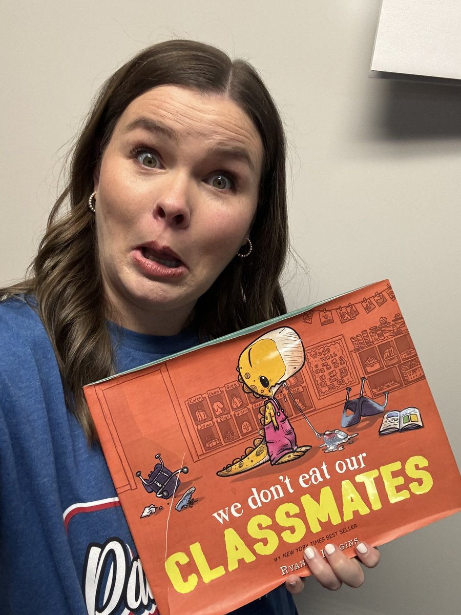 We don’t eat our classmates!! Fav funny back to school book. #ASEbingo <a href="/ASE_Dalmatians/">Sullivan Elementary</a>