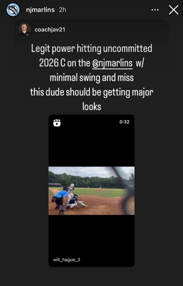 JasonHague16's tweet photo. Pretty Bad Ass when a D2 coach shows love and posts about you!!! Can’t believe the love @willhague33 has been getting. This post puts it in perspective that hard work and playing with D1, D2, and D3 commits has made Will step up his game. And it’s been paying off. https://t.co/8IGFtiiyIY
