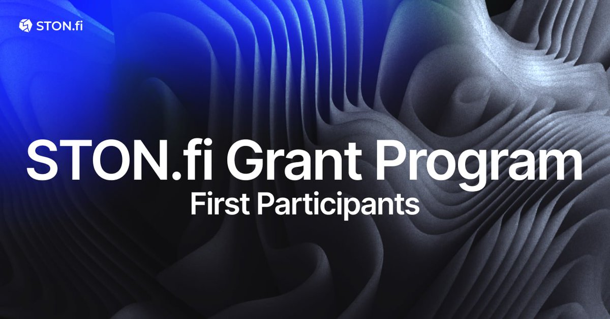 📢 STON.fi Grant Program: First Participants

Stonfiers! In May, we announced a grant program: a promising project can receive up to $10,000 to implement a #Web3 product.

Since then, three amazing projects have joined us! Follow the #thread 🧵 to learn more about