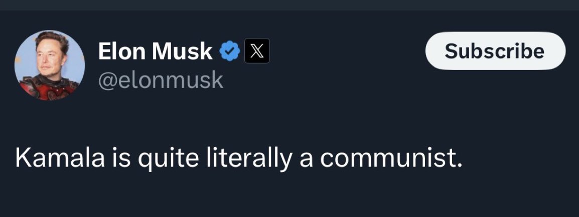 Elon Musk is quite literally a whole hamper short of a picnic?

Does he even know what a Communist is?