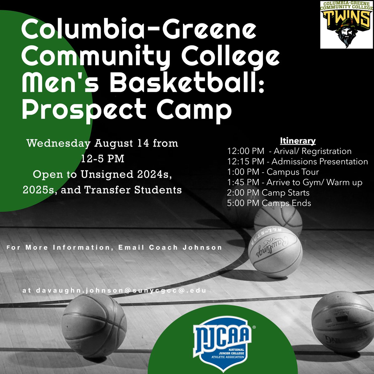 7 days away!!

Apply. Get Accepted. Tour Campus. Meet Staff and current Players. College level workout.

Rising Seniors, Unsigned Seniors, and Transfers:

Click the link and sign up today!!

forms.gle/fRrUVmr6KBpmds…