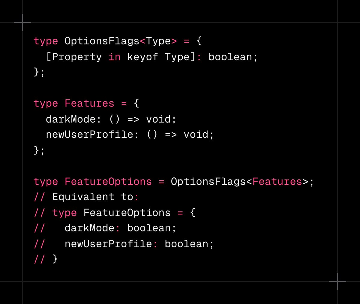 keyser_soze_g's tweet photo. 🔄 Mapped Types

Use mapped types to transform types.

#TypeScript #MappedTypes https://t.co/DPURnRSMQ4
