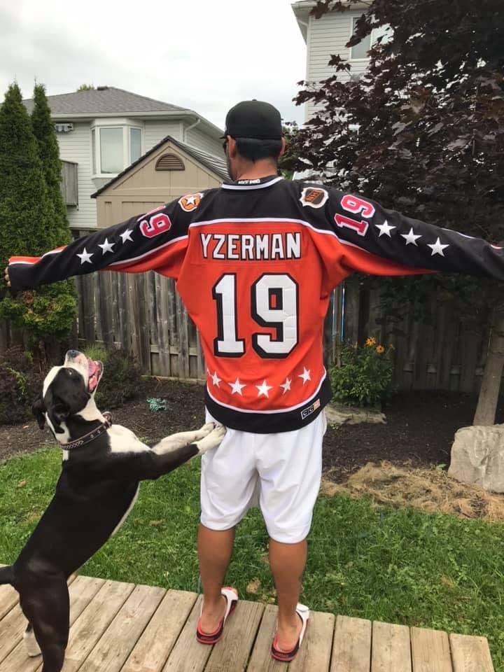 SirCywink (@mikecywink) on Twitter photo That time I got a new Yzerman jersey and it was Dina approved. She was so happy for me. lol. Anybody else really missing the <a href="/DetroitRedWings/">Detroit Red Wings</a> right now? Hurry up October! #LGRW That time I got a new Yzerman jersey and it was Dina approved. She was so happy for me. lol. Anybody else really missing the <a href="/DetroitRedWings/">Detroit Red Wings</a> right now? Hurry up October! #LGRW