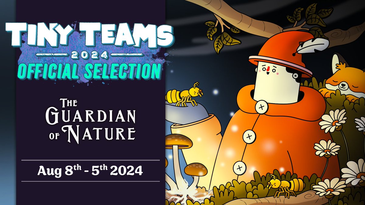 «The Guardian of Nature» is part of #tinyteams2024! 

Watch the <a href="/YogscastGames/">Yogscast Games</a> Team play the game for the first time on AUGUST 8TH 2024 between 11AM-2PM BST on twitch.tv/yogscast, youtube.com/@yogscast, &amp; the Tiny Teams Steam page 🌳

Wishlist now: store.steampowered.com/app/2421950/Th…
