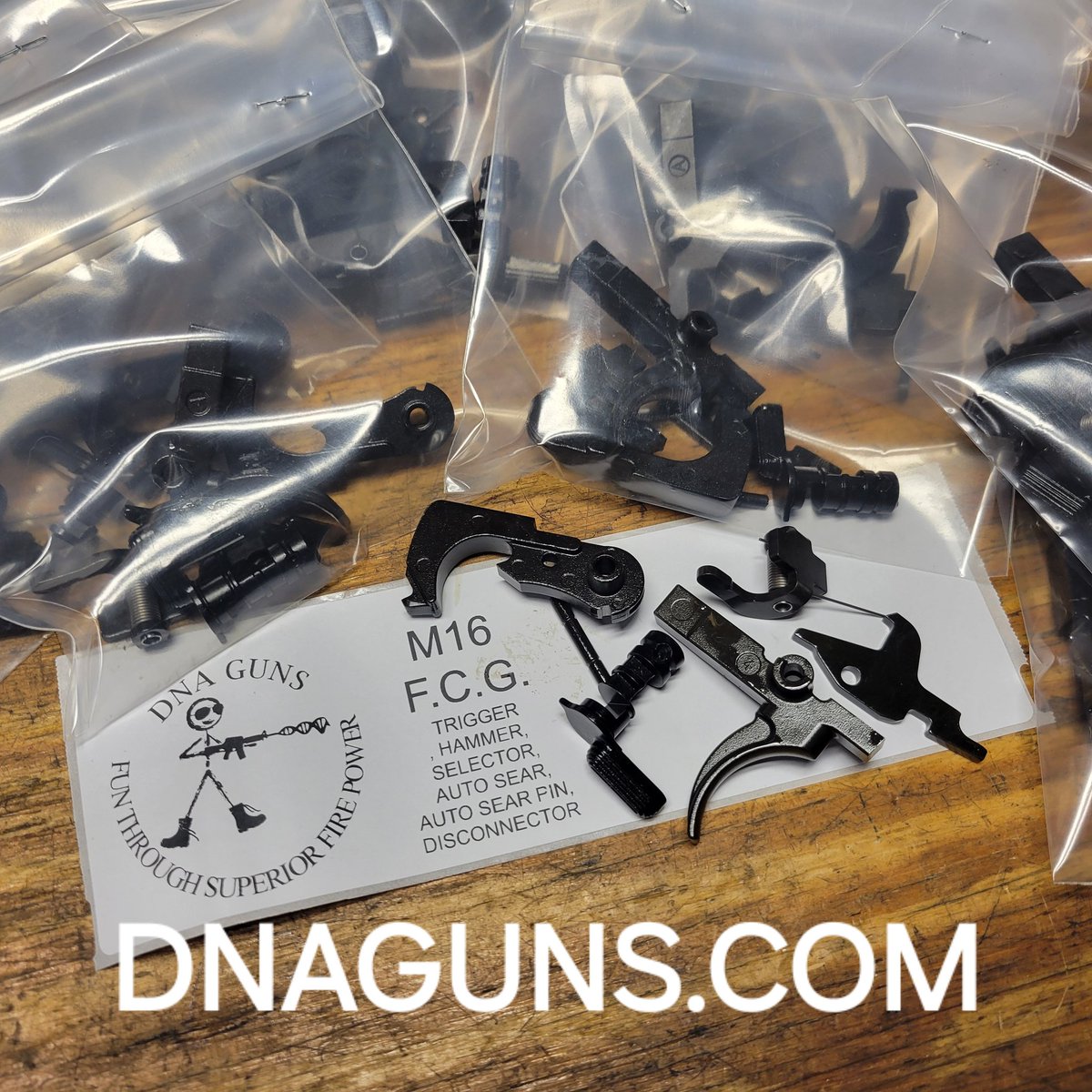DNAGuns's tweet photo. Packaged up more full auto M16 FCG today.
These are available at https://t.co/HwYG29kTCt https://t.co/pDjF8Hi05b