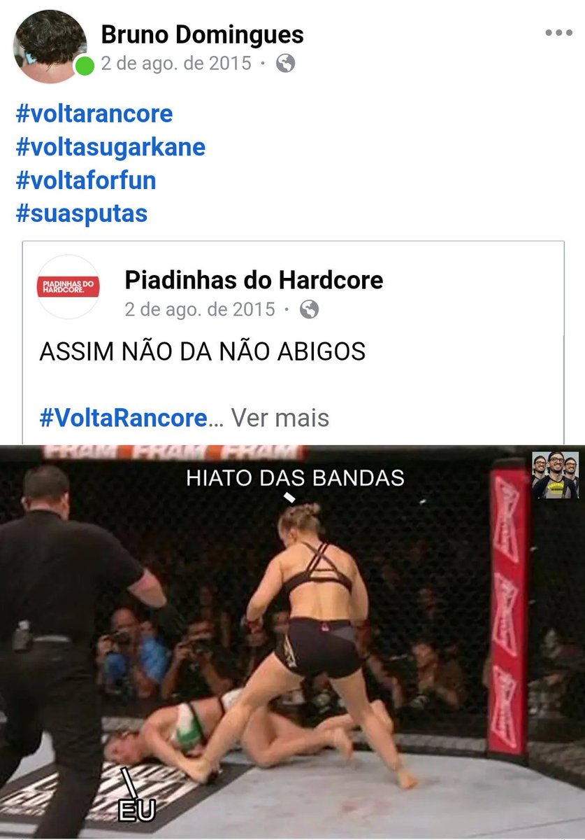 ui_ui_ui_ui_uii's tweet photo. O Bruno de 2015 nunca pensou que o lendário #voltarancore se materializaria. Isso é lindo demais. Vencemos. https://t.co/IfDrRttPZV