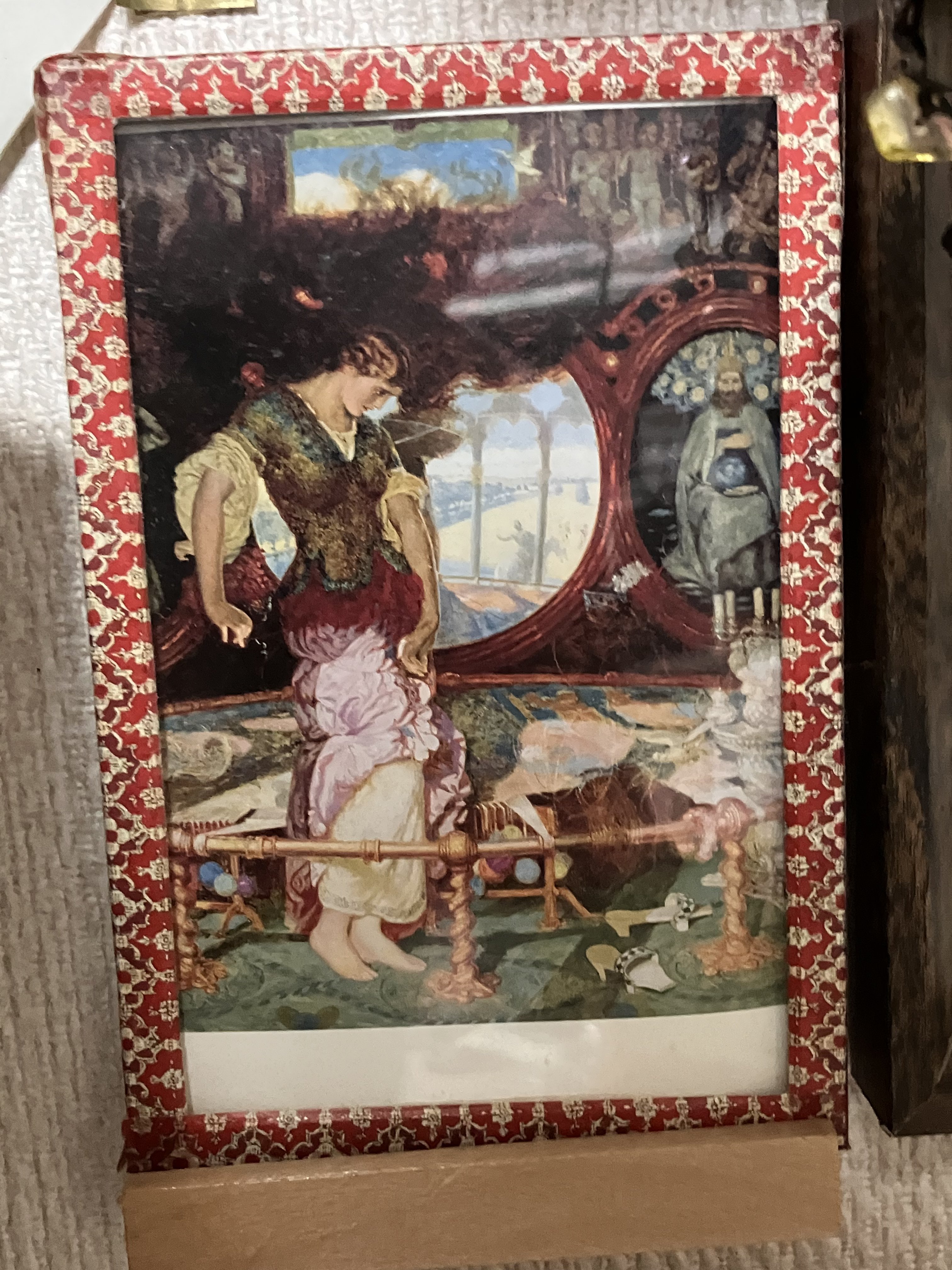 ウィリアム ヘンリー ハント　銅版画『シャロットの乙女(テニスン詩集』1901年 ウィリアム ヘンリー ハント 銅版画『シャロットの乙女(テニスン
