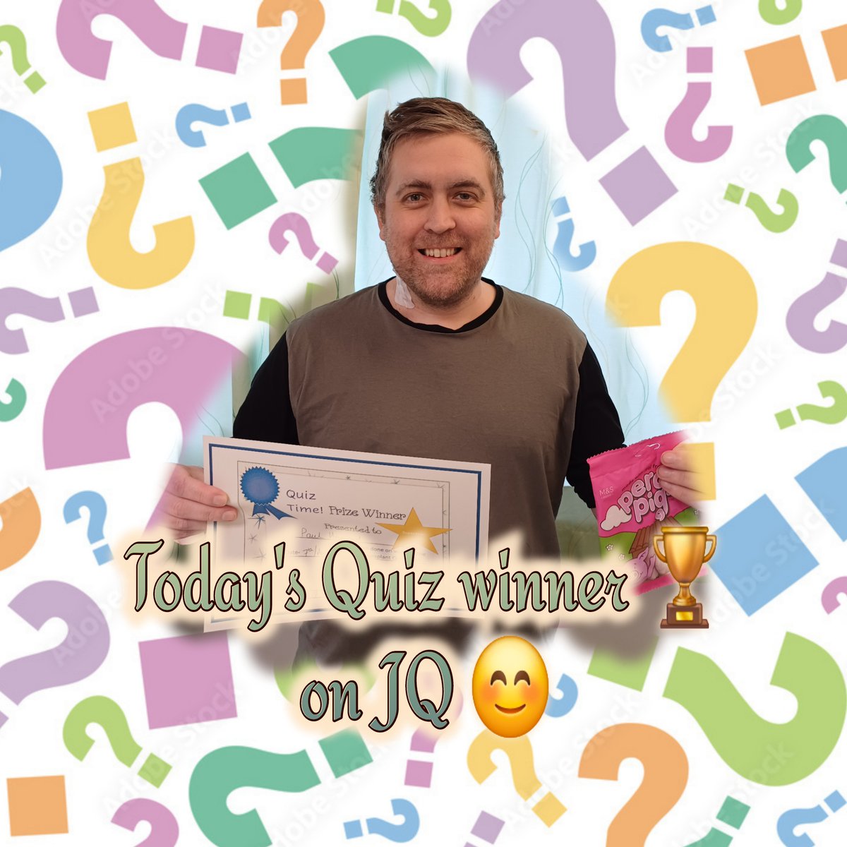 JimQuickMFT's tweet image. Well done Paul, todays #QuizWinner!
It was a close game, we even had a tie breaker question! How would you do with the tie breaker? As always NO #GOOGLING ! That&apos;s cheating! 🤪😝 In meters how long was the titanic? @MFT_PatientExp #quizzing #brainhealth #QuizTime