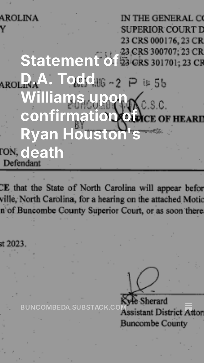 Buncombe County DA tweet media