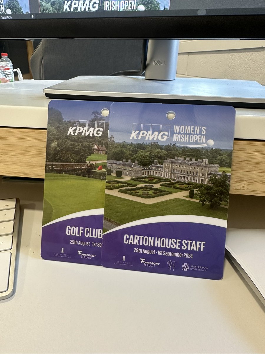 Accreditation designed &amp; produced for the <a href="/KPMGWomensOpen/">KPMG Women's Irish Open</a> 🙌

23 days to go 🥳