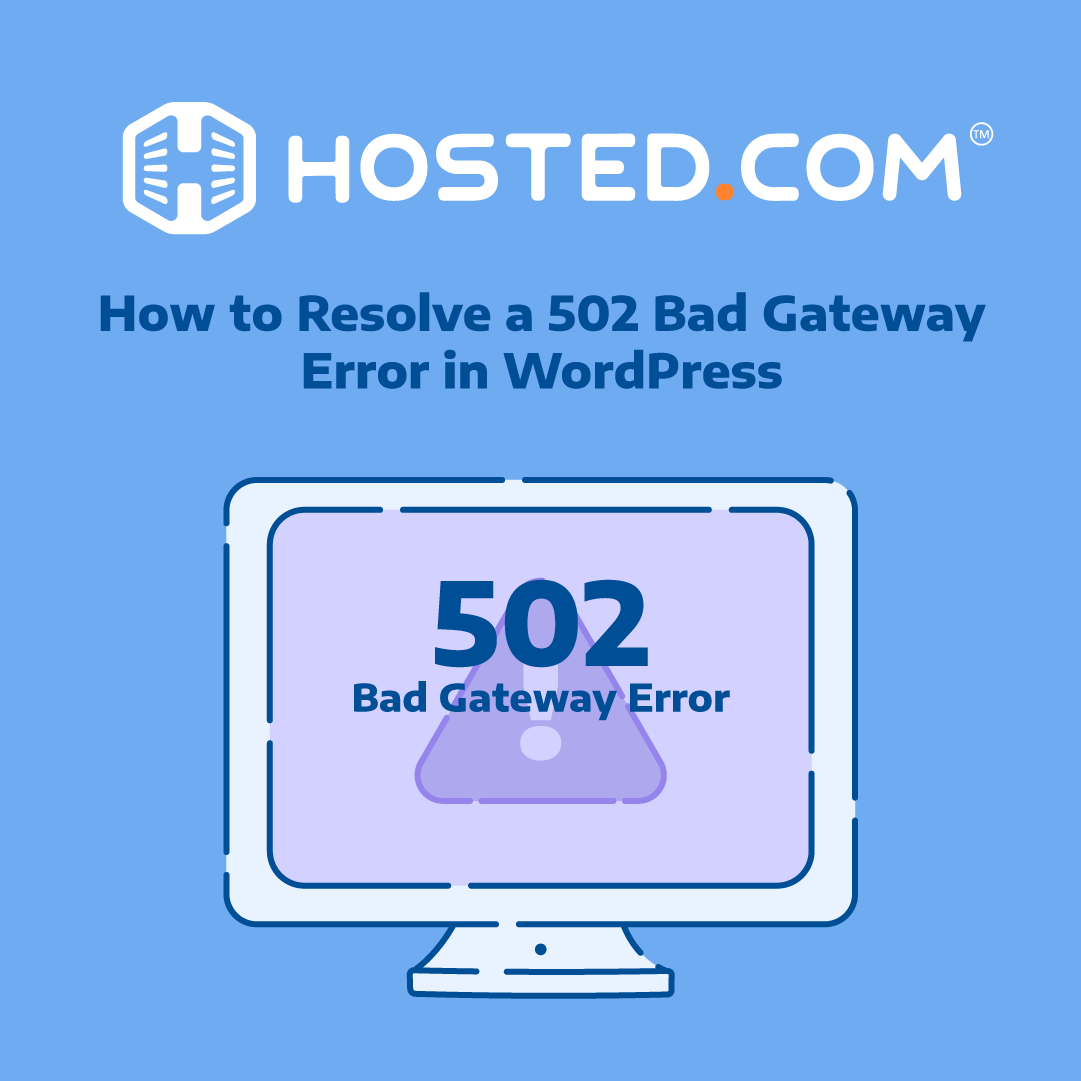 hostedcom's tweet image. Is your website displaying a 502 error? Our new blog post shows you how to fix it fast! tinyurl.com/4xzrjzj7 #502Error #WordPress #WebsiteFix #TechTips