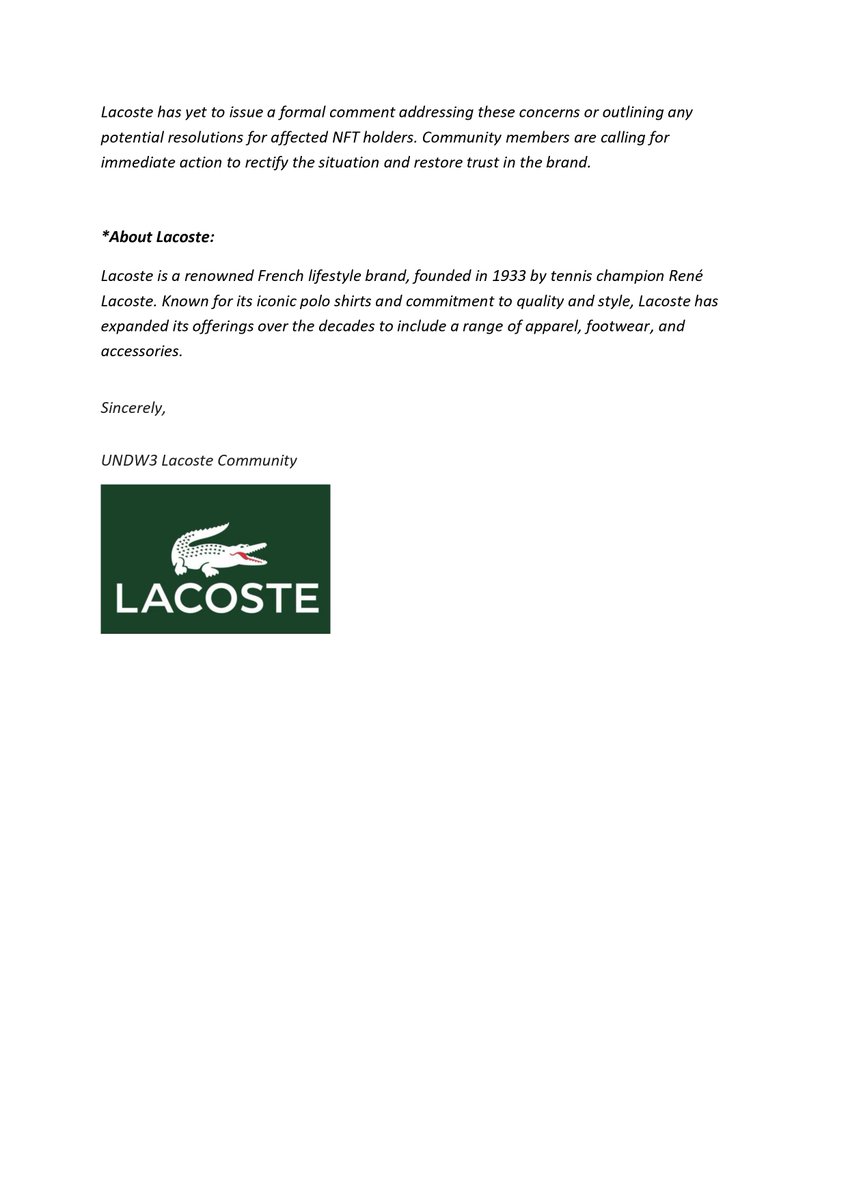 CryptoNite0007's tweet photo. @IstanbulBlockWk @serb_daniel @MultiversX #undw3 #lacoste #nftscam #Web3 https://t.co/CixaShjgk5
