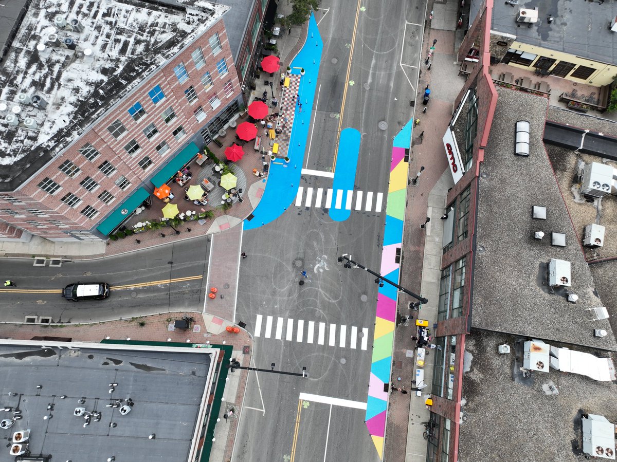 FHIStudio's tweet photo. At FHI Studio, we're committed to safer, inclusive urban environments. We led Norwalk's first Complete Streets demo, turning a lane into a vibrant parklet and adding sidewalks, a crosswalk, and stop bars. Learn more: https://t.co/xCdiw7qECr #CompleteStreets #UrbanDesign https://t.co/7wcrCRhHIm