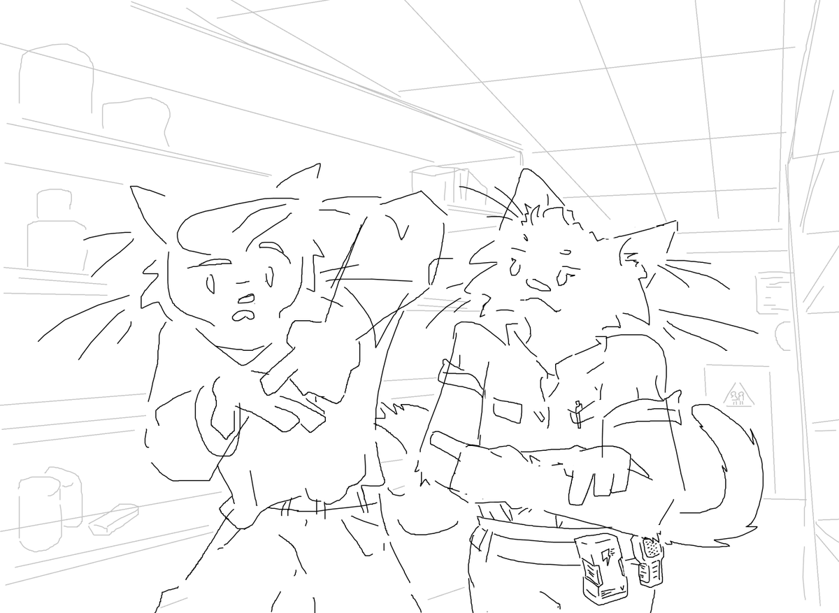 PatCuke's tweet photo. first hires / lethbian mall copppp #furryart #noref #mspaint https://t.co/ep0pO4bBC7