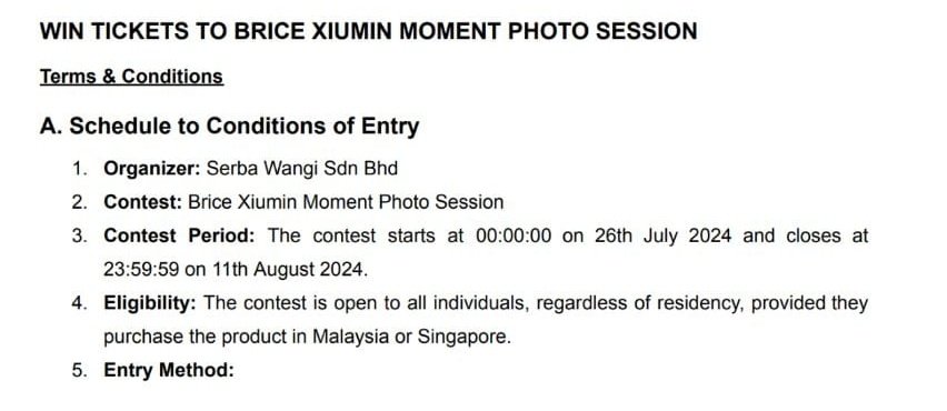 Baru bace t&amp;c yg baru ni

Die tukar wei!!!!!

✨The contest is open to all individuals, regardless of residency, provided they
purchase the product in Malaysia or Singapore✨

I nak tnye xde spe ke perasan bnde ni?? 
#bricexiuminmoment