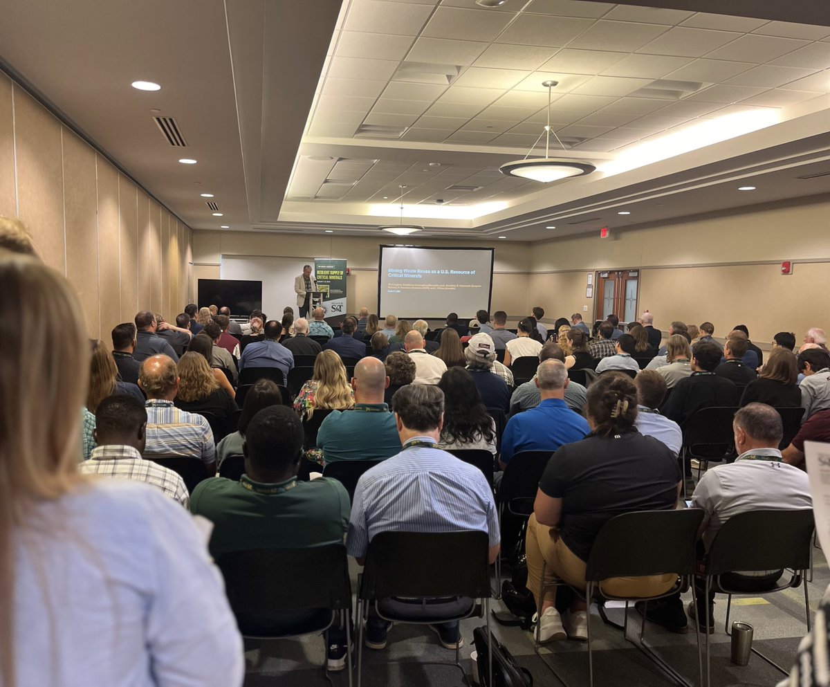 sandtcec's tweet image. We have a packed house for this week’s Resilient Supply of Critical Minerals national workshop — plus a large amount of online attendees. Awesome event!
#solvingfortomorrow