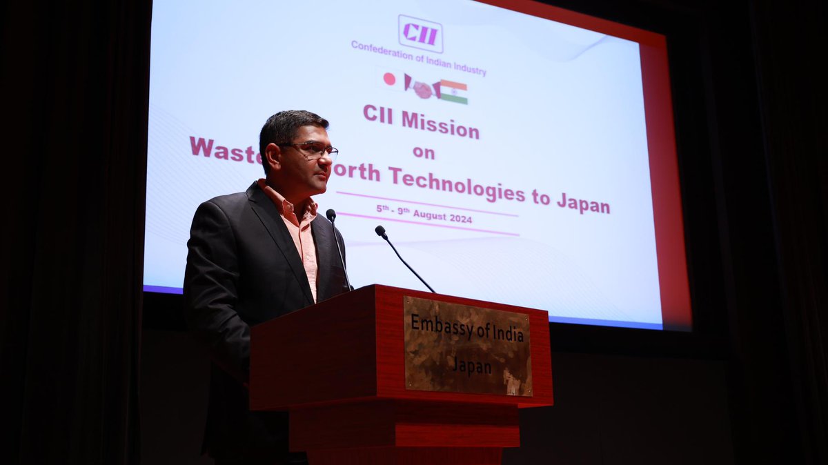 IndianEmbTokyo's tweet photo. President of JIT Inc. Mr Masato Ishizaka, representatives from ALIN International as well as CII Waste Management Mission to Japan made presentations during the event. (2/2) https://t.co/YqsJ3FBUYf