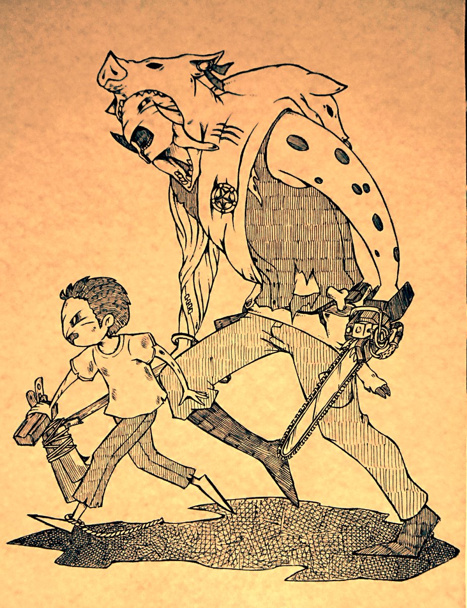 taion_maruo's tweet image. 【過去絵再掲①】
公式さんが何に使うのか謎だけど、過去イラスト再掲の流れに便乗してみよう☺️
まずはお気に入りのアナログ絵×4

#DbDアート