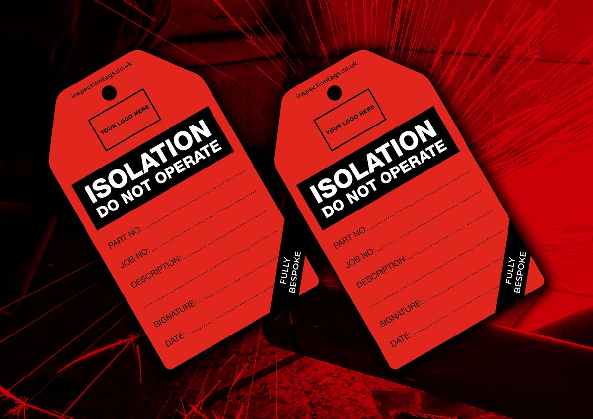 Here's why you should consider isolation tags...🏷️

They clearly and effectively indicate that equipment is safely isolated and should not be operated, preventing confusion, injury, or death.

Explore our bespoke tags: inspectiontags.co.uk