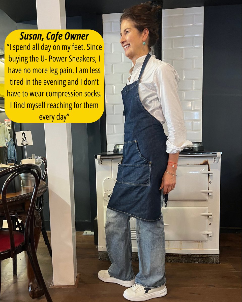 OSSTWITT's tweet photo. Are you on your feet all day? The UPower Lifestyle Sneakers are designed to be worn every day. The Infinergy sole returns over 55% of energy with every step.
Susan, shared her feedback after wearing her new shoes for a week:

#upower #comfortableworkshoes #antislip #hospitality https://t.co/wD4UqCuS4i