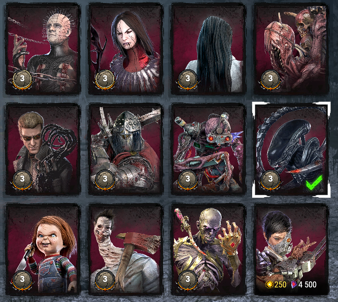 ZacBoom2001's tweet photo. Finally. All killers P3... 
#dbd https://t.co/wygL9LFYXk