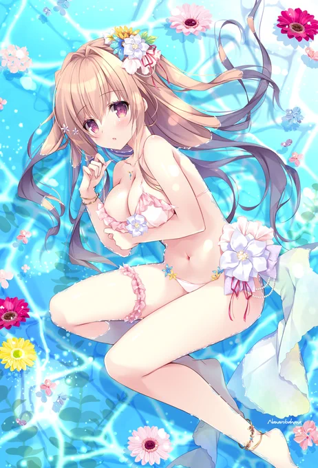 Neo! Shiny blue これでもかってくらい、涼しげに描きました