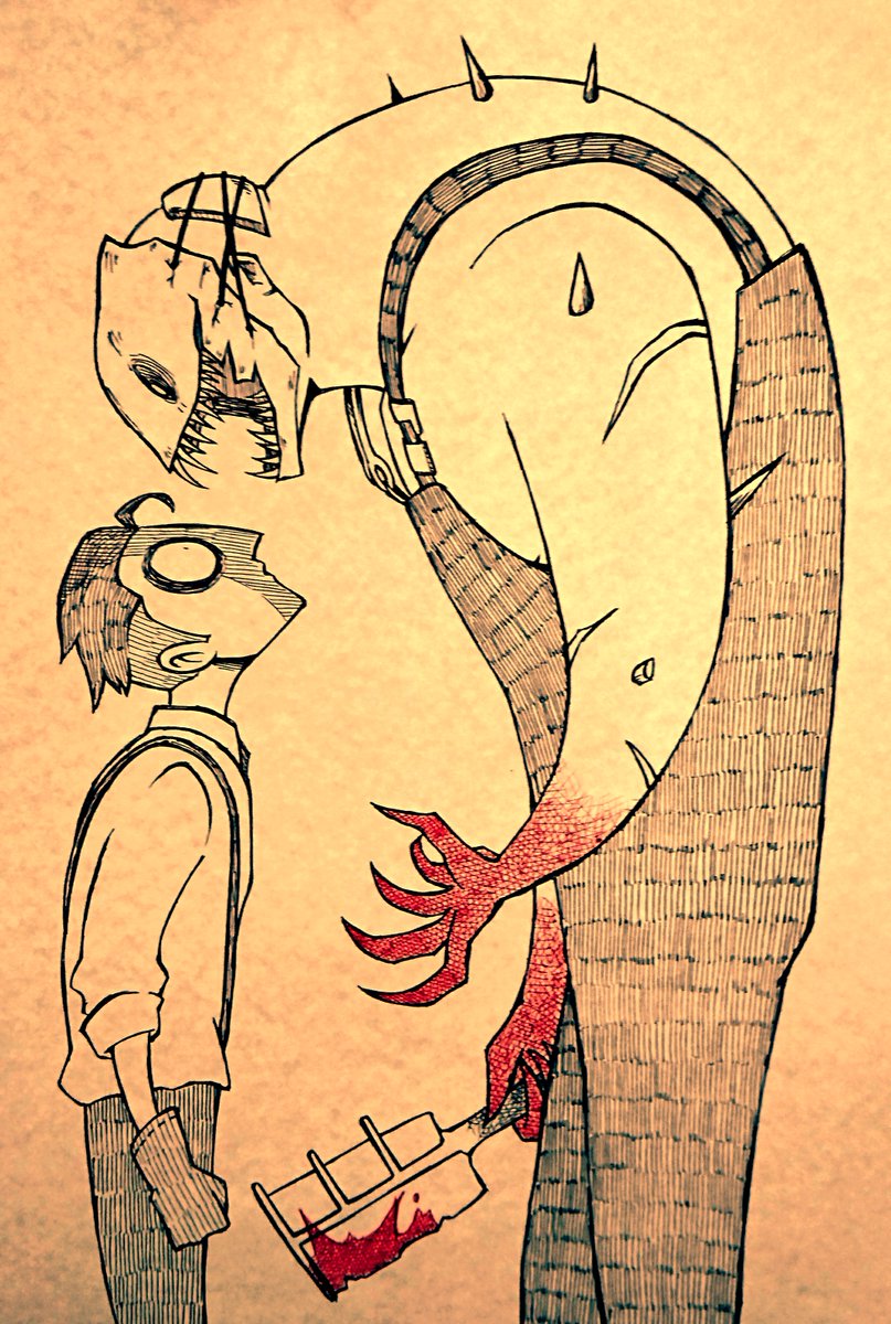 taion_maruo's tweet image. 【過去絵再掲①】
公式さんが何に使うのか謎だけど、過去イラスト再掲の流れに便乗してみよう☺️
まずはお気に入りのアナログ絵×4

#DbDアート