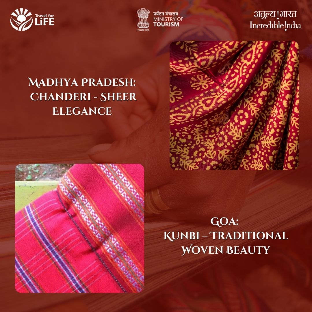 IndiatourismM's tweet photo. On National Handloom Day, lets explore India's handloom heritage: where tradition meets artistry in every thread. 🌺✨ #HandloomMagic #CraftedWithLove
@incredibleindia @tourismgoi @TexMinIndia https://t.co/8MD02RzGk3