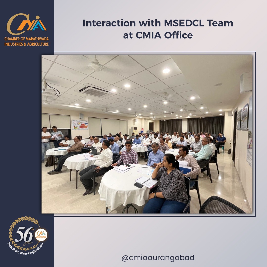 CMIAAurangabad's tweet image. &quot;Empowering Progress! CMIA&apos;s productive meeting with MSEDCL Team paves the way for resolving power-related issues in MIDCs. Together, we&apos;re working towards a brighter, more efficient future for industries in the region. #CMIA #MSEDCL #PoweringGrowth #MIDC #IndustryDevelopment…