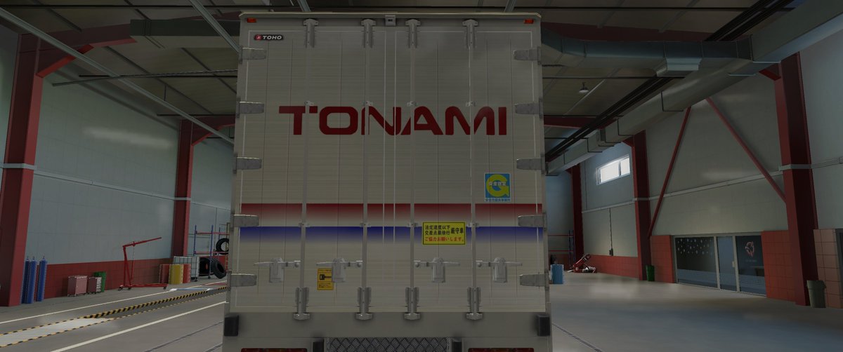 HIRO_YUZUHARA's tweet photo. TOHO Wing       
トナミ運輸 改修 ビフォーアフター
#トナミ運輸 #TohoWing #EuroTruckSimulator2 #ETS2 https://t.co/GMUcfWlJ4q