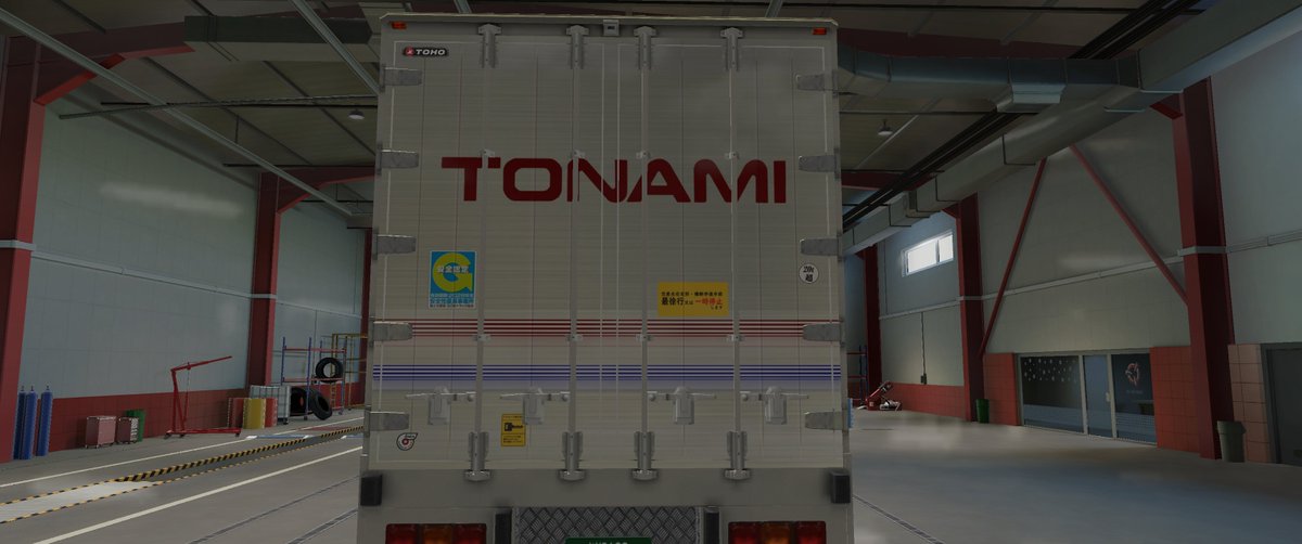 HIRO_YUZUHARA's tweet photo. TOHO Wing       
トナミ運輸 改修 ビフォーアフター
#トナミ運輸 #TohoWing #EuroTruckSimulator2 #ETS2 https://t.co/GMUcfWlJ4q