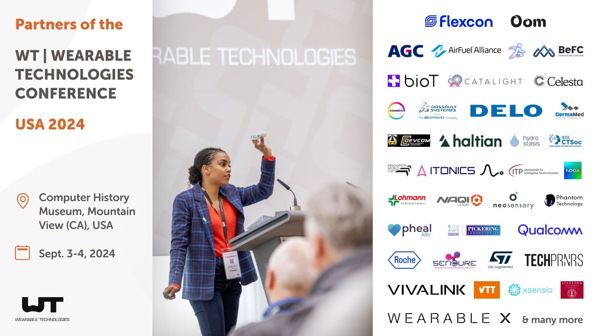 WearableTech's tweet photo. #AI transforming #healthcare &amp; #wearables for hydration? Wearable tech is the answer! 
Join us at the #WTUS24 Conference in Mountain View, Sept 3-4. 50+ companies, workshops, networking, and the future of wearables await. 
Use code WTUS24-X for 10% off👉🏽 https://t.co/l8GDQzs9tF https://t.co/5ROOoSLR59