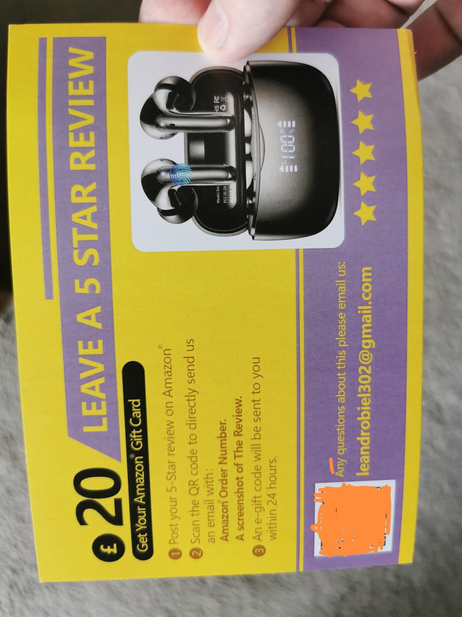 BinaryJam's tweet image. Hey @AmazonUK, got this postcard with ur branding, offering to pay for a 5 star review, you send this? You allow this blatant abuse of review system?
Thought you were supposed to be cleaning up your act.

They are good headphones BTW 4*.