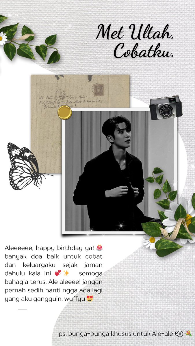 sanazmw's tweet photo. 생일 축하해, Ale! 🎂이번 해가 풍성한 축복과 좋은 건강, 그리고 끝없는 기쁨을 가져다주기를 바랍니다. 당신의 마음이 사랑으로 가득하고 하루하루가 햇살로 빛나기를 기원합니다. 생일과 항상 모든 일이 잘 되기를 바랍니다 ᯓ𖹭 https://t.co/VXoxYrBNLN