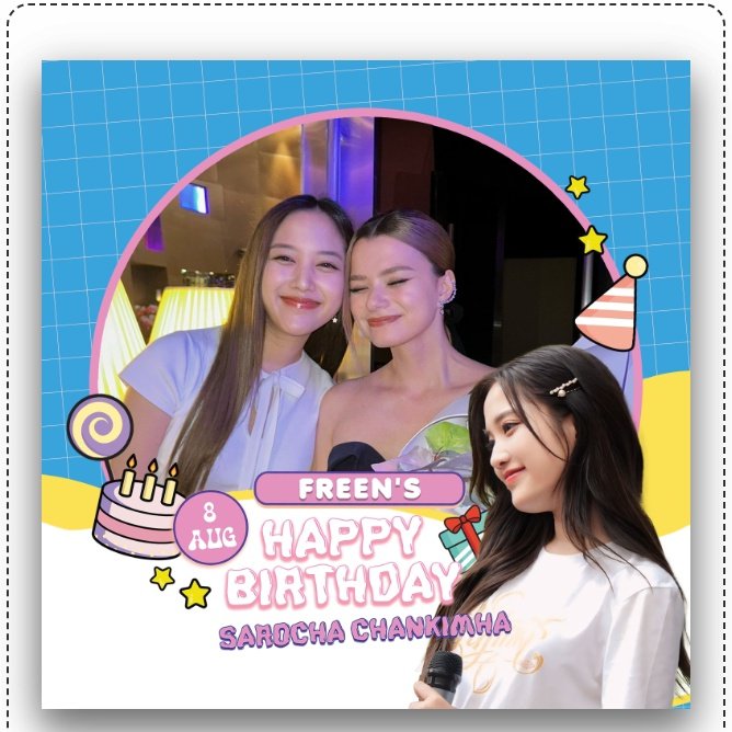 JhulzMongcal94's tweet photo. Happy Birthday My bias Freen Sarocha 🎂🎊🎉 @srchafreen
May your birthday be the start of a wonderful journey, filled with love and happiness ...
Love you so much Piyo 💗💌
I'm advance 😀
#ChangeDp
#THEFreenAIRYꕤ
#srchafreen
#GIRLFREEN https://t.co/IvPB5ogr31