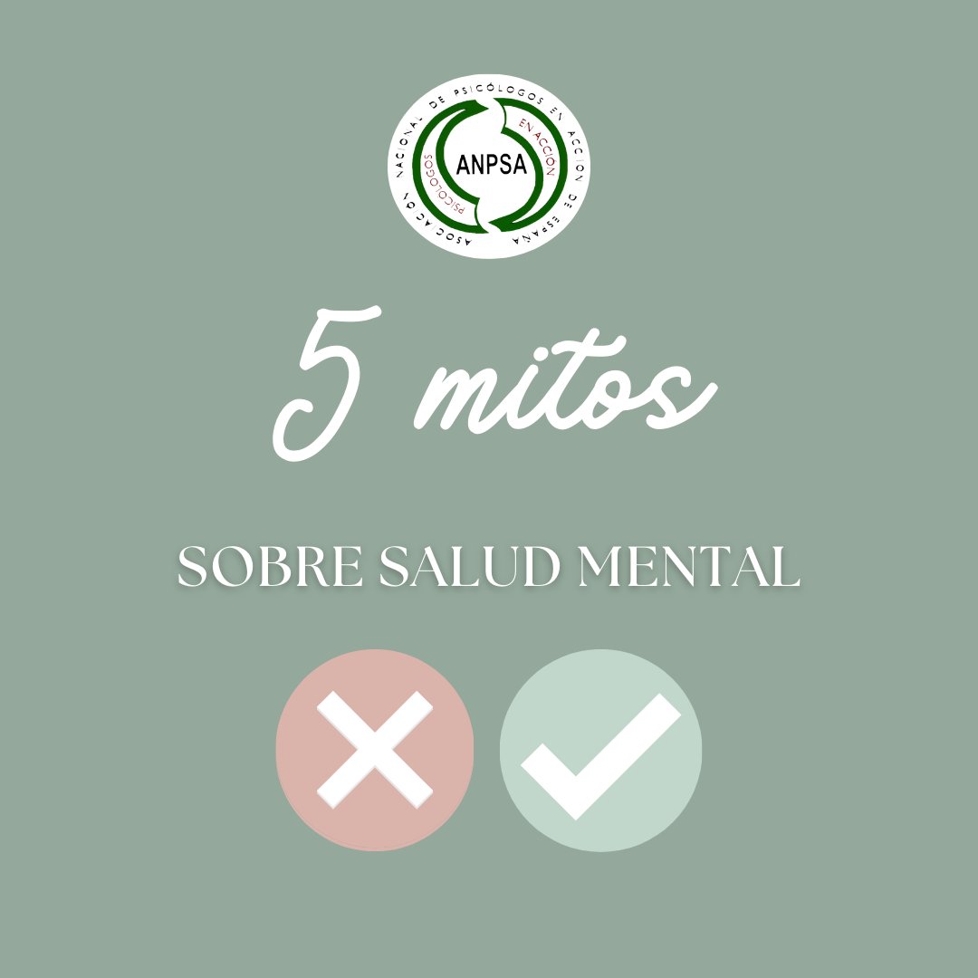 anpsaesp's tweet image. 🔍 Desmintiendo mitos sobre la #SaludMental. Es hora de conocer la verdad detrás de las ideas erróneas más comunes.   Infórmate y comparte para ayudar a derribar barreras y crear conciencia. 🌿✨ #MitosSaludMental #ConocimientoEsPoder #Psicología