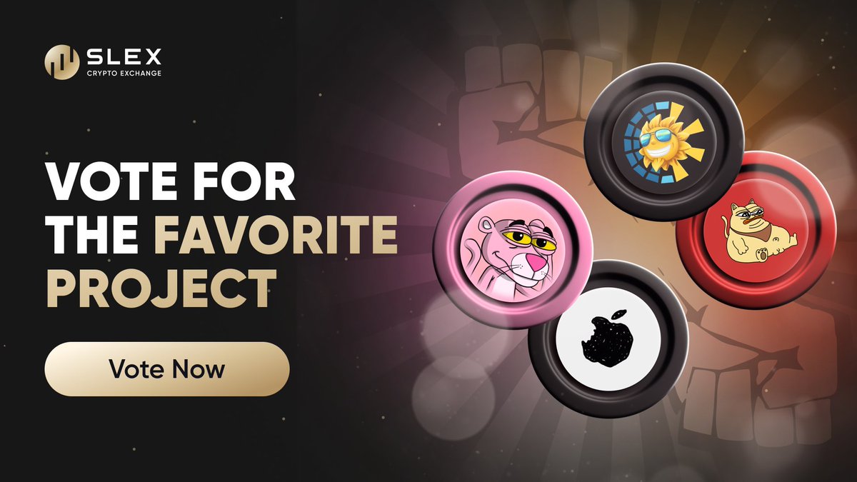 Slex_Exchange's tweet image. 💥 The Voting Competition has Begun! Vote for the Listing Your Favorite Project!

We&apos;re launching the 8th Round of SLEX Voting Battle. Support your favorite project by voting for it every day.

Voting Period
🗓 August 7, at 11 AM UTC – August 12, at 11 AM UTC

🖥  Cast your Vote…