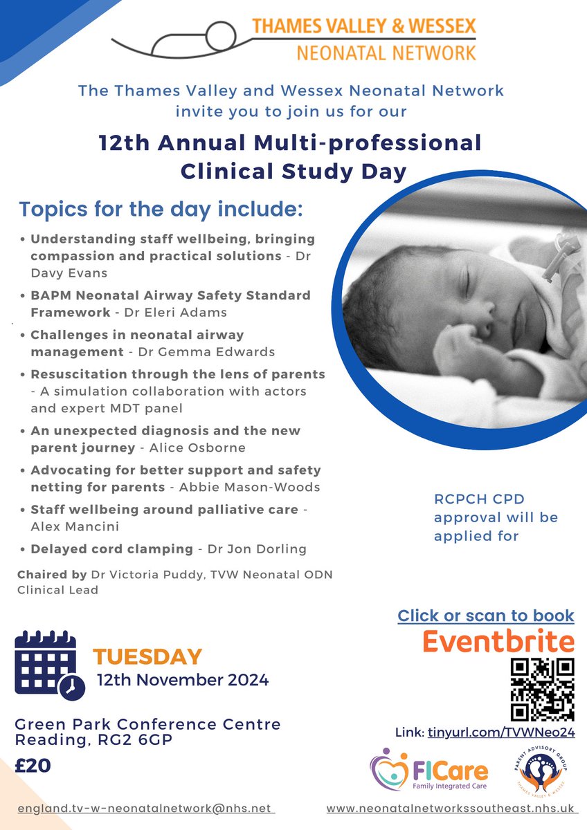 We are delighted to invite you all to our 12th Annual Multi-professional Clinical Study Day. Book your tickets today via our QR Code to ensure you do not miss out.