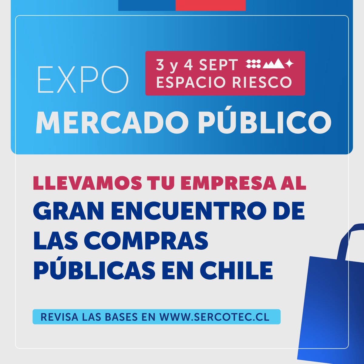 🌟¡Sercotec lleva a tu pyme a #ExpoMercadoPúblico 2024!
¿Quieres postular? Ingresa a sercotec.cl y revisa toda la información para que seas parte de este gran evento a realizarse en Espacio Riesco los días 📅 3 y 4 de septiembre.
 ¡Éxito en tu camino emprendedor! 🚀❤️