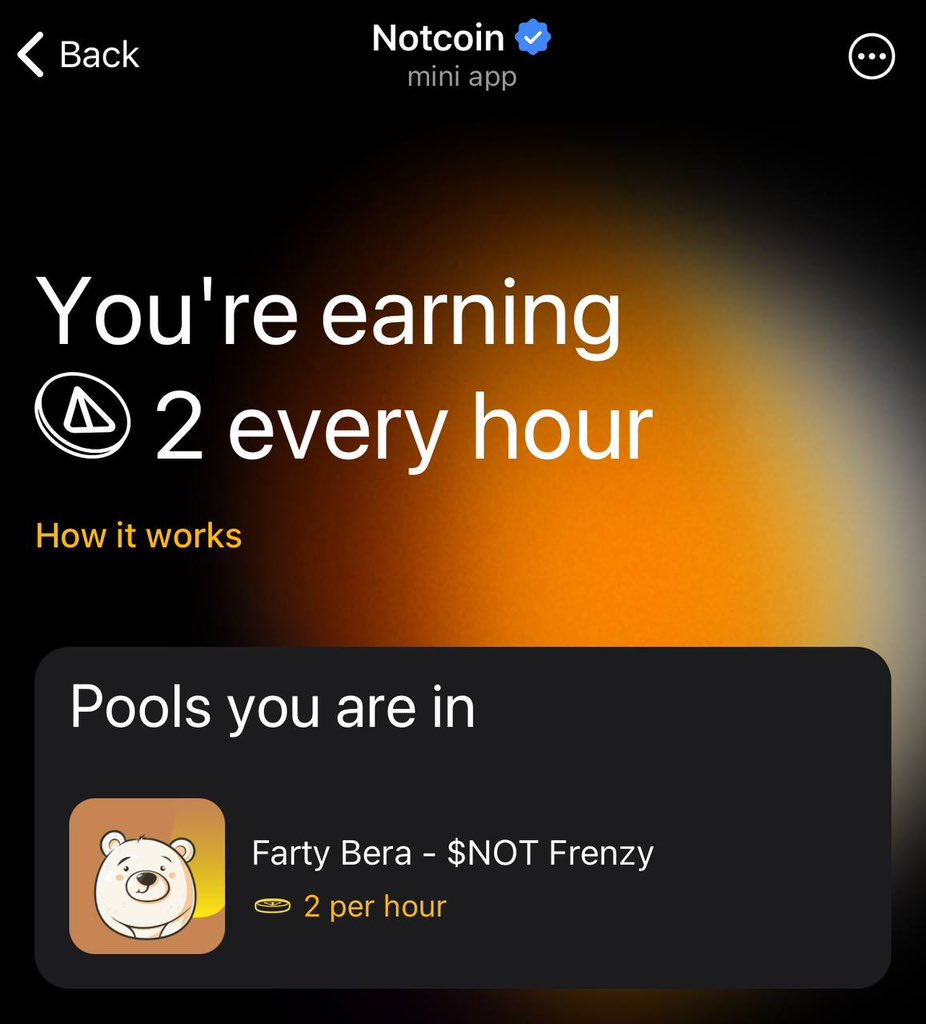 Alphamonkeyz's tweet photo. Notcoin new pool

https://t.co/8F8m82Fl28 https://t.co/CicWwGbdUY
