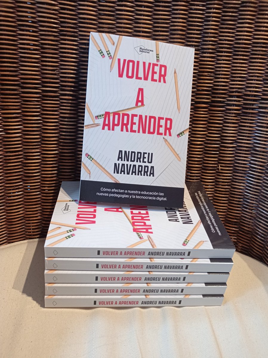 Andreu Navarra (@andreunavarra) on Twitter photo "Volver a aprender" is in da house, y el 28 de agosto en las librerías.
<a href="/PlataformaEdit/">Plataforma Editorial</a>
plataformaeditorial.com/libro/10225-vo…
<a href="/sindicat/">Professors de Secundària (aspepc•sps)</a> <a href="/FEpisteme/">Fundació Episteme</a> <a href="/AsociacionOcre/">Asociación OCRE</a> <a href="/ClaretVives/">Jaume Claret</a> <a href="/jordiamat22/">Jordi Amat</a> <a href="/educaEvidence/">Educational Evidence</a> <a href="/ecuyer/">RYO・K</a> "Volver a aprender" is in da house, y el 28 de agosto en las librerías.
<a href="/PlataformaEdit/">Plataforma Editorial</a>
plataformaeditorial.com/libro/10225-vo…
<a href="/sindicat/">Professors de Secundària (aspepc•sps)</a> <a href="/FEpisteme/">Fundació Episteme</a> <a href="/AsociacionOcre/">Asociación OCRE</a> <a href="/ClaretVives/">Jaume Claret</a> <a href="/jordiamat22/">Jordi Amat</a> <a href="/educaEvidence/">Educational Evidence</a> <a href="/ecuyer/">RYO・K</a>