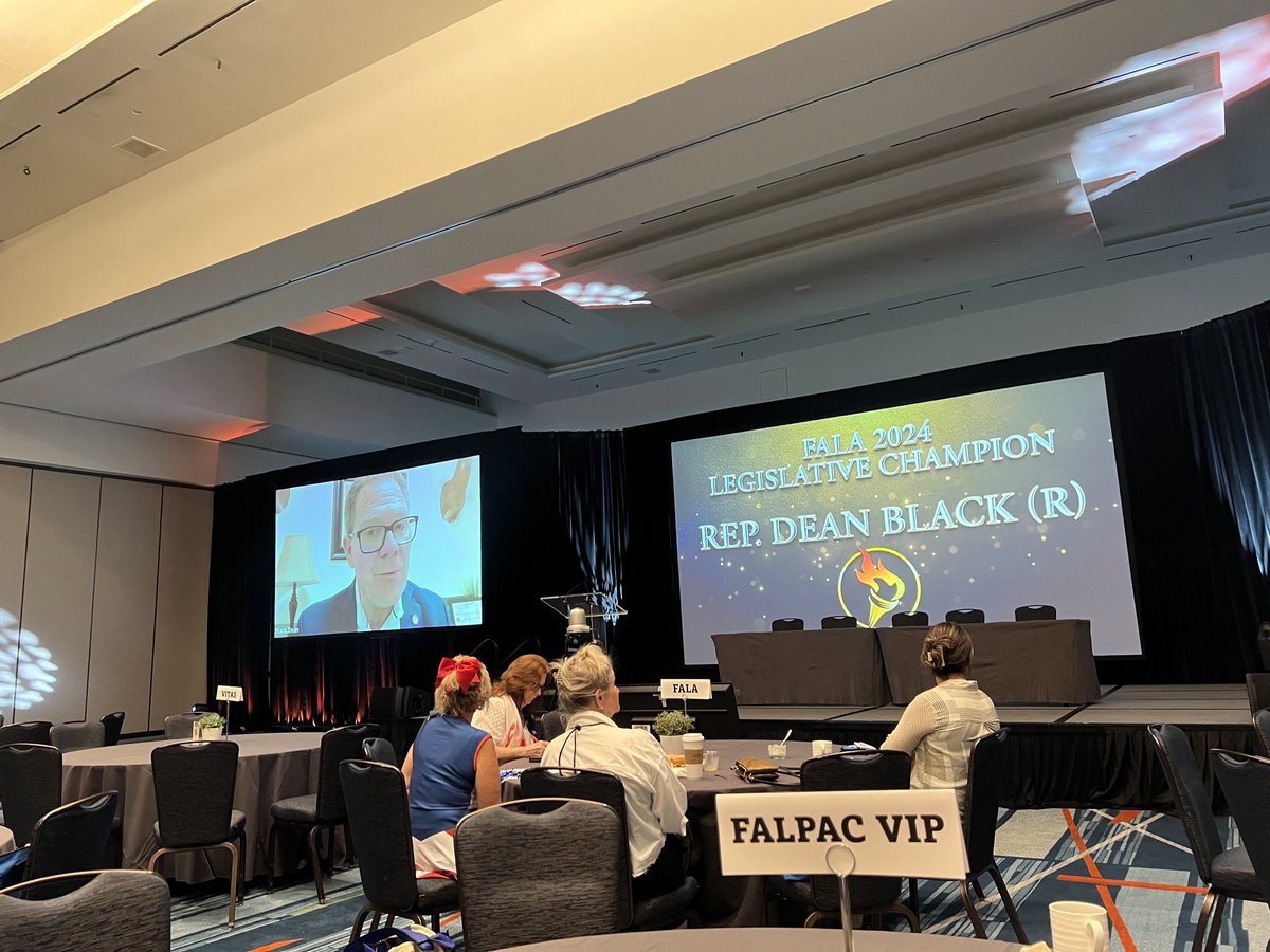 FALASOURCE's tweet photo. It was an early start but worth it for a FALPAC rally! Thank you Rep. ⁦@DeanBlackFL⁩ for the great words of support! #FALAcon2024 ⁦@LibertyPartners⁩ https://t.co/XFsr7dhMkk