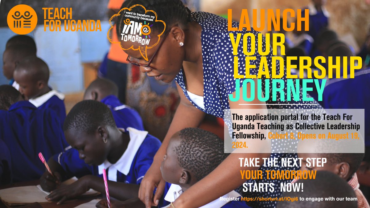 NamukhuraRowney's tweet photo. Are you a passionate graduate (30 & under) seeking a career that fosters leadership and social impact?
Launch your leadership journey in education by becoming a teacher-leader with @TEACH4UG & teach children in under-served communities. Recruitment opens Aug 19th! #TEACH4UG. https://t.co/K1riknICtr