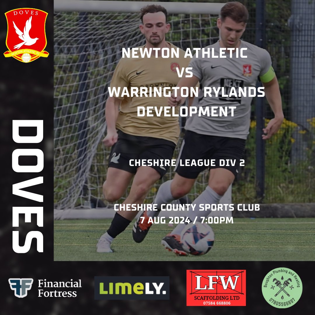 Newton Athletic (@newtonath_doves) on Twitter photo MATCH DAY |
We host Warrington Rylands Development tonight in a 7pm KO at <a href="/CheshireThe/">The Cheshire</a>
<a href="/CheshireFL/">Cheshire Football League ⚽️</a> MATCH DAY |
We host Warrington Rylands Development tonight in a 7pm KO at <a href="/CheshireThe/">The Cheshire</a>
<a href="/CheshireFL/">Cheshire Football League ⚽️</a>
