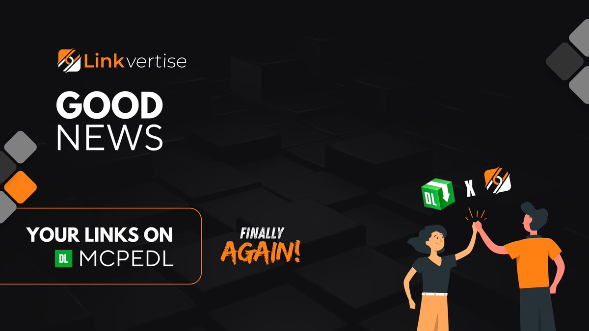 Linkvertise's tweet photo. 🎉 Exciting news! 
You are able to share your links on McPedl again! 
To have your links accepted and displayed when sharing on McPedl, you must select 'Best User Experience' when creating your links. 

Thanks for your support! 🚀 

#McPedl #Linkvertise https://t.co/qpbOtynd81