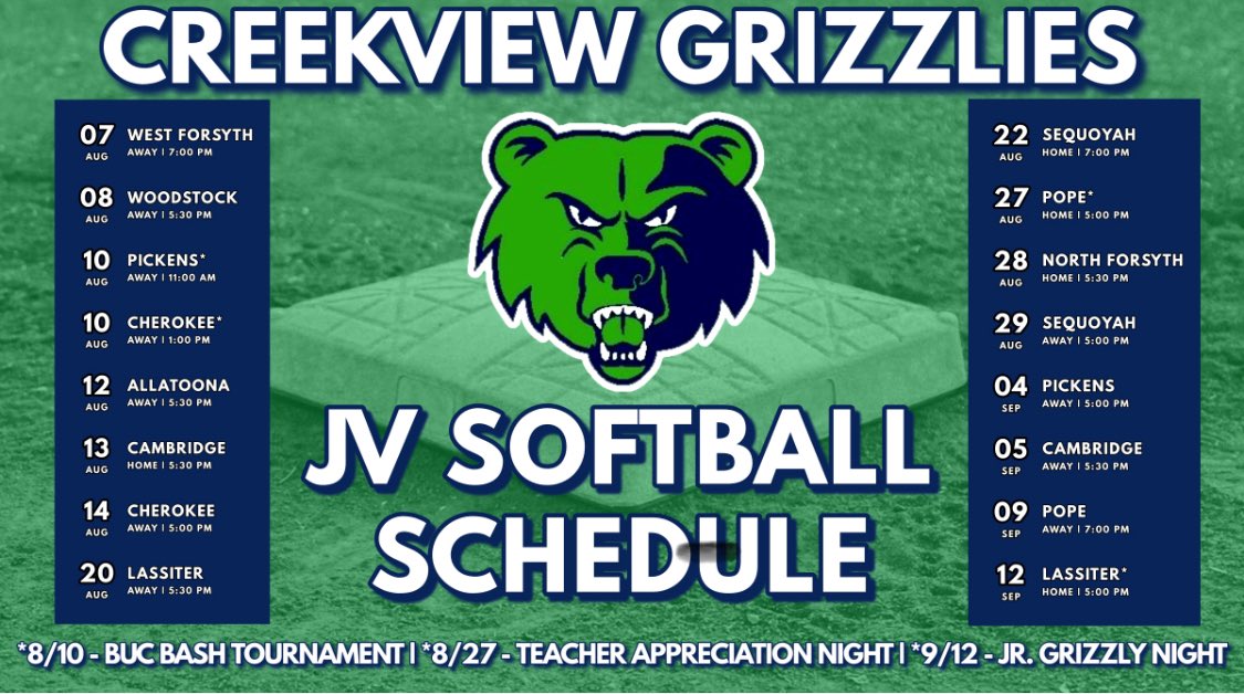 CreekviewSB's tweet photo. JV season starts today! JV Schedule drop ⬇️ https://t.co/QgggB3OYHg