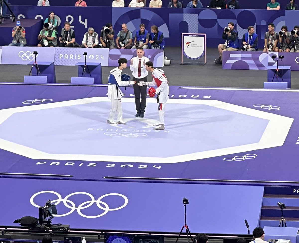 edgarddeportes's tweet photo. 🇻🇪 Resumen de los venezolanos en #Paris2024| 7 de agosto: 

• Park Taejoon 2-0 Yohandri Granado, por los 8vos del taekwondo | Tiene posibilidad de repechaje. 
• Yoveinny Mota | Descalificada en los 100m vallas. 
• José Maita | 8vo en el heat 5 (1:48.02), disputará repechaje. https://t.co/o4QVGJJhiQ